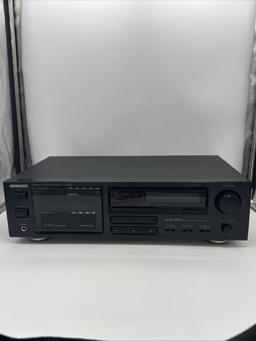 Vintage Kenwood KX-2520 Stereo Cassette Deck Auto Reverse Dolby B/C HX Pro WORKS
